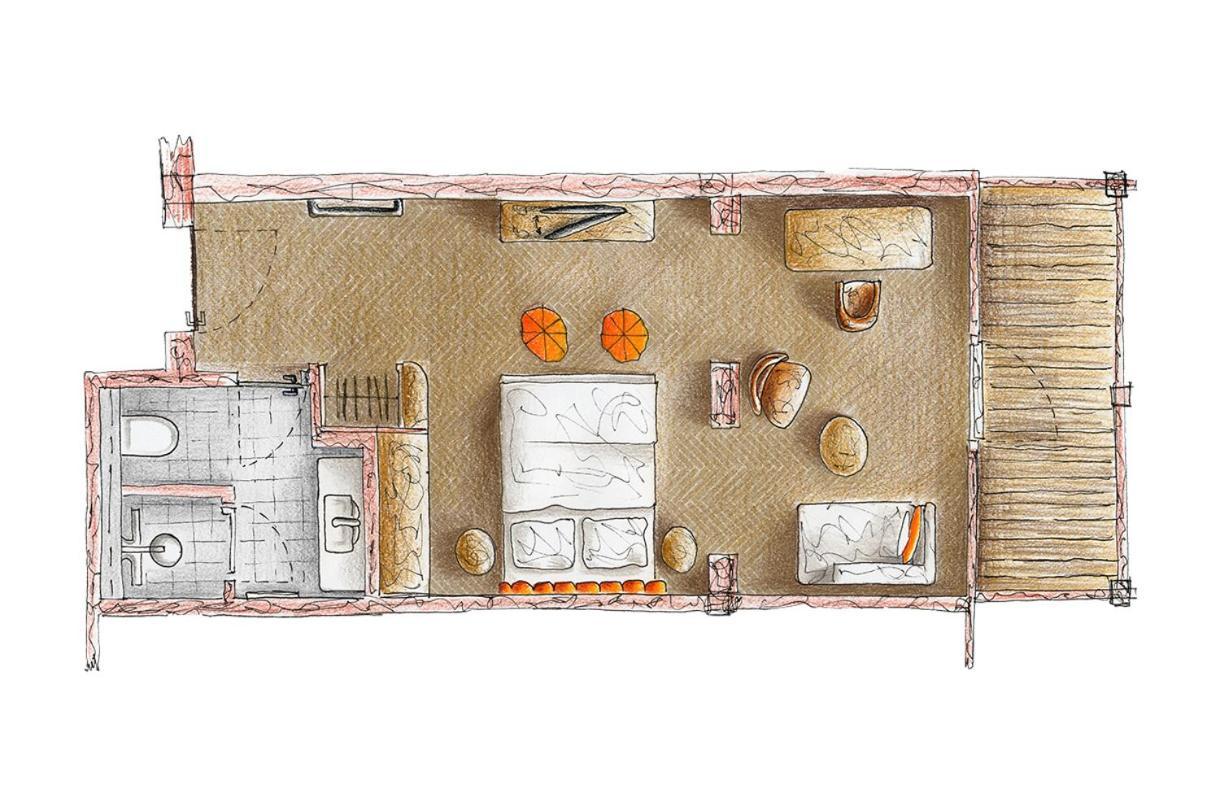Das James Flensburg Luaran gambar A floorplan of a typical 19th-century apartment in Paris